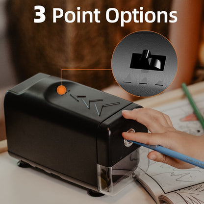 Electric Heavy-Duty Pencil Sharpener for Classrooms