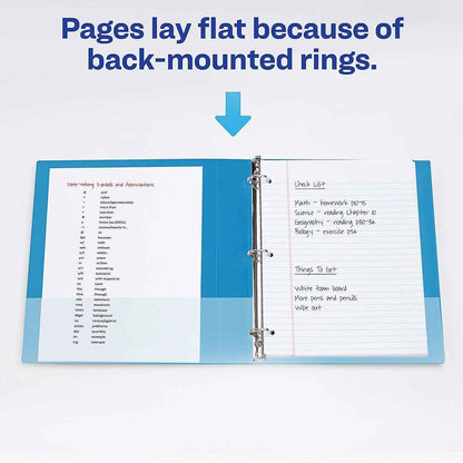 3 Ring Binder- 1" - Blue