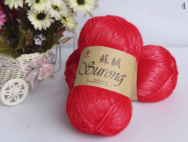 Silk Blend Unisex Knitted Scarf and Milk Cotton Yarn
