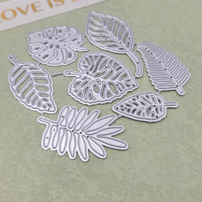 7pcs Leaf Cutting Die for Scrapbooking and Card Making