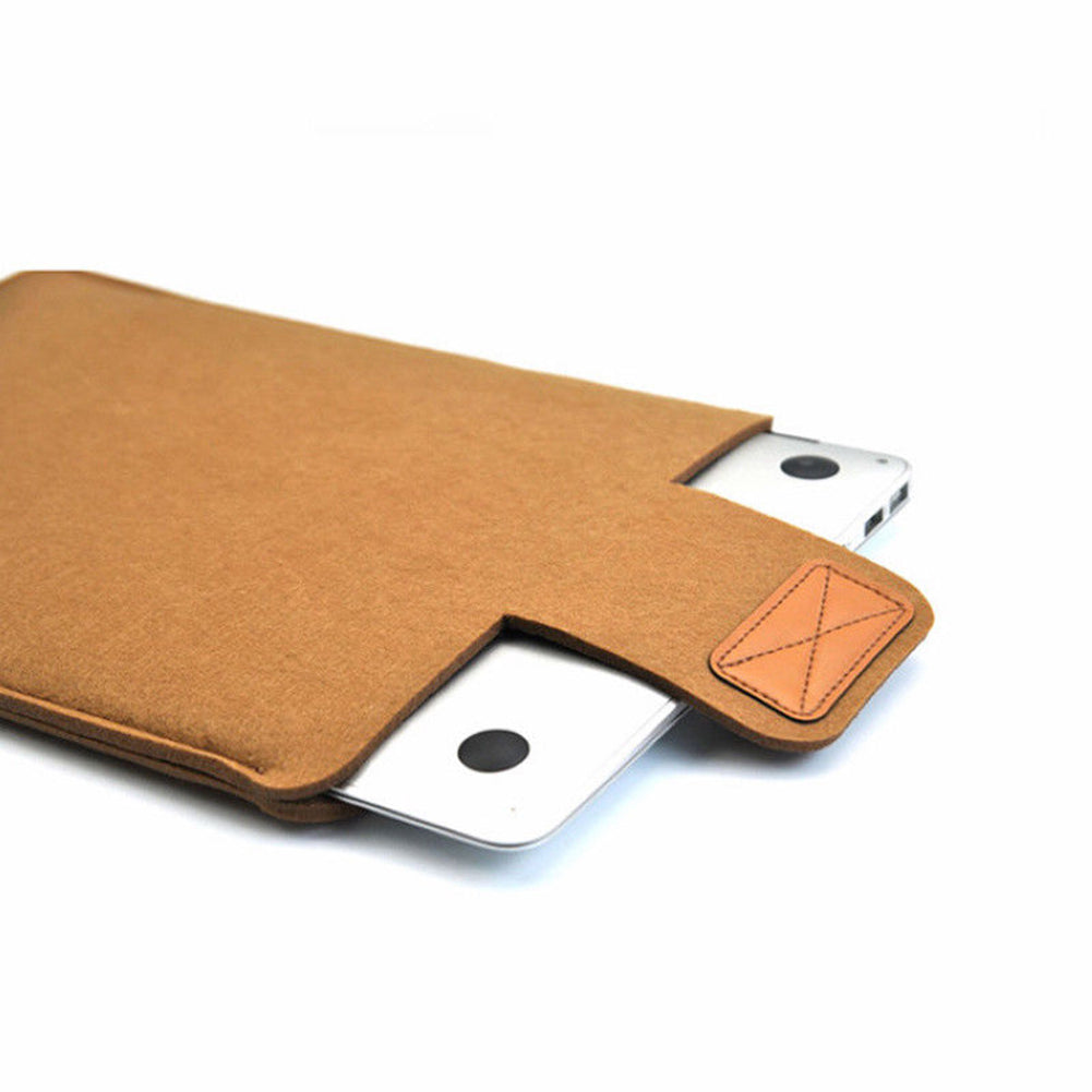 Slim Solid-Color Felt Cover for MacBook Air/Pro