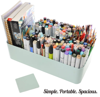 Enjoy Organizer - 3 PACK MIX -Portable Caddy, DIY Dividers, 8 Compartments, School Office Supplies Home Craft with Handle Made in USA
