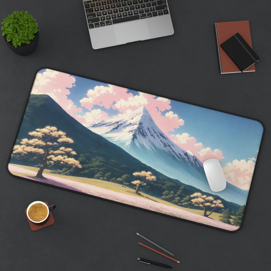 Nature Bonsai Tree Mountain Gaming Desk Mat